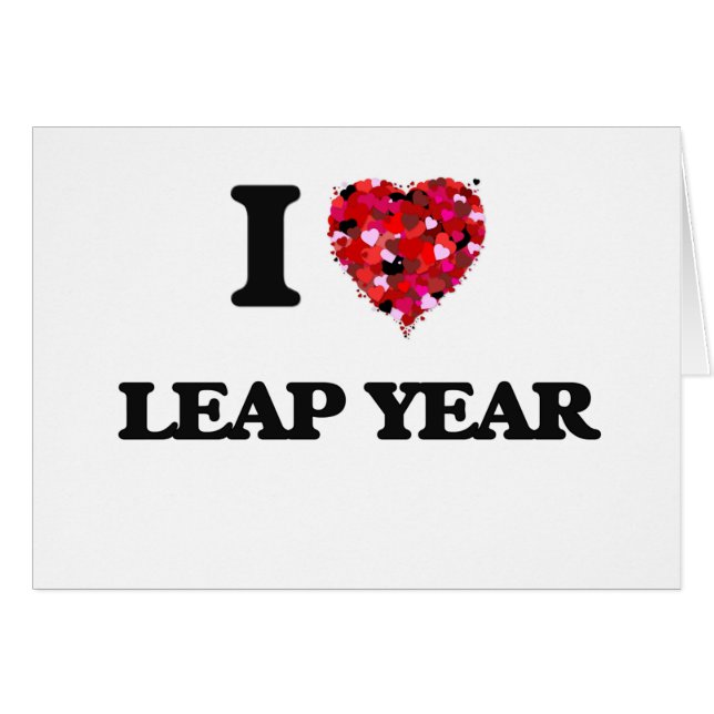 I Love Leap Year (Voorkant Horizontaal)