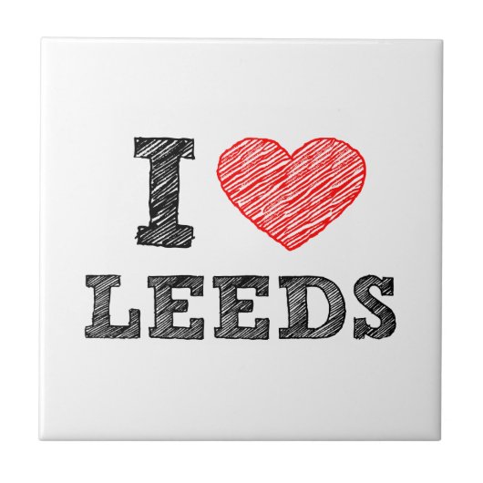 I-love-Leeds Tegeltje (Voorkant)