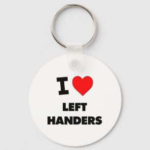 I Love left Handers Sleutelhanger