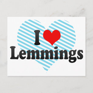 I Love Lemmings Briefkaart