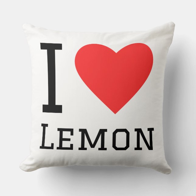 I love lemon kussen (Voorkant)