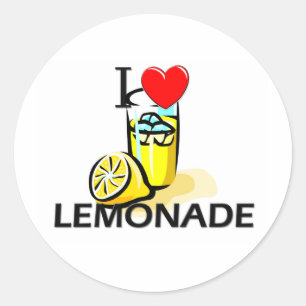 I Love Lemonade Ronde Sticker