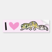 I Love Leopard Geckos Bumpersticker (Voorkant)