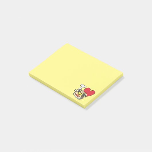 I Love Leopard Geckos Post-it® Notes (Schuin)