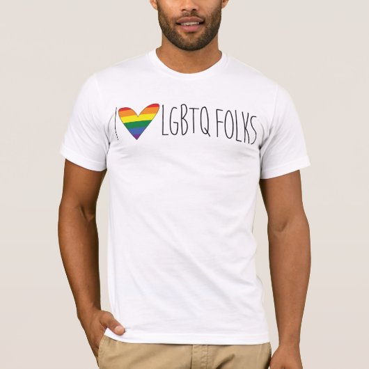 I Love LGBTQ — Los Sueños Foundation T-shirt (Voorkant)