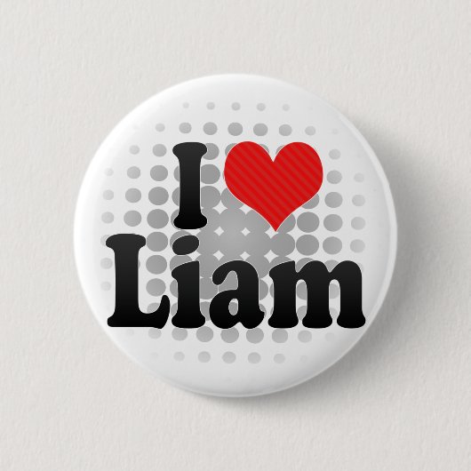 I Love Liam Ronde Button 5,7 Cm (Voorkant)