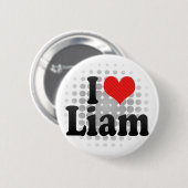 I Love Liam Ronde Button 5,7 Cm (Voorkant /achterkant)