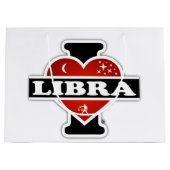I Love Libra Large Cadeautasje (Voorkant)