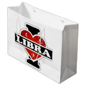 I Love Libra Large Cadeautasje (Voorkant Gekanteld)