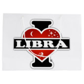 I Love Libra Large Cadeautasje (Achterkant)