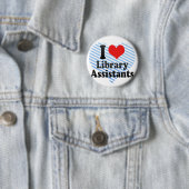 I Love Library Assistants Ronde Button 5,7 Cm (In situ)