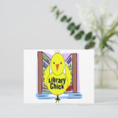 I Love Library Chicken Briefkaart (Staand voorkant)