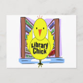 I Love Library Chicken Briefkaart (Voorkant)