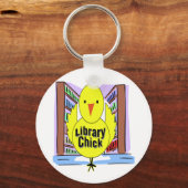 I Love Library Chicken Sleutelhanger (Voorkant)