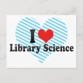 I Love Library Science Briefkaart (Voorkant)