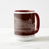 I Love Lida Belarus Architecture Castle Sketch Mok (Voorkant rechts)