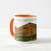 I Love Lida Belarus Architecture Castle Sketch Mok (Voorkant links)