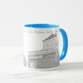 I Love Lida Belarus Architecture Castle Sketch Mok (Voorkant rechts)