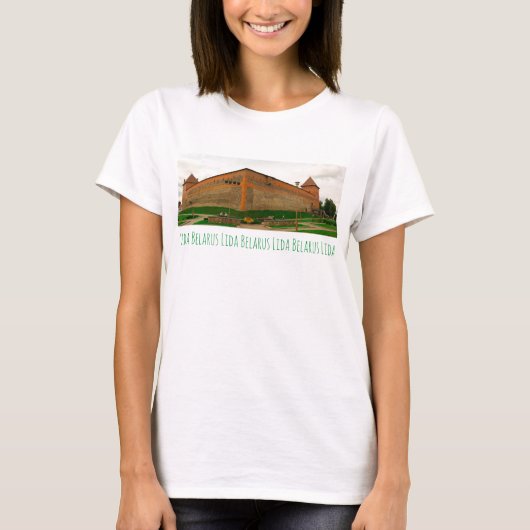 I Love Lida Belarus Architecture Castle T-shirt (Voorkant)