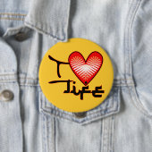i Love Life Button (In situ)