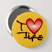 i Love Life Button (Voorkant /achterkant)
