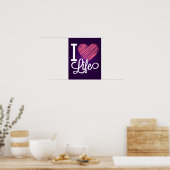 I Love Life Quote Poster (Keuken)