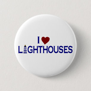 I Love Lighthouders Ronde Button 5,7 Cm