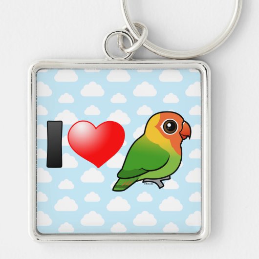I Love Lilians Lovevogels Sleutelhanger (Voorkant)