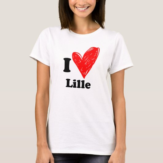 I love Lille T-shirt (Voorkant)