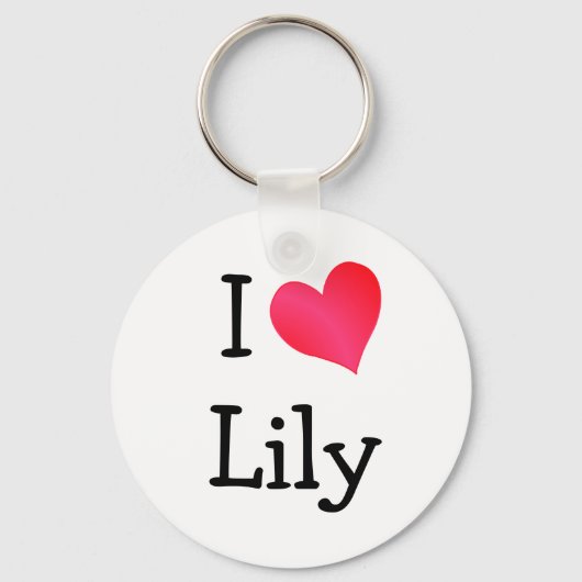 I Love Lily Sleutelhanger (Voorkant)