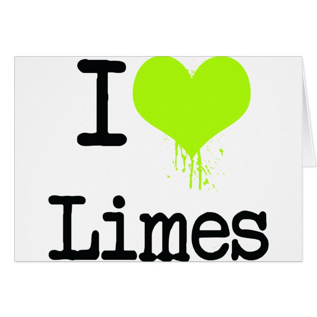 I Love Limes (Voorkant Horizontaal)