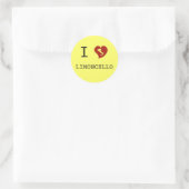 I Love Limoncello Ronde Sticker (Tas)