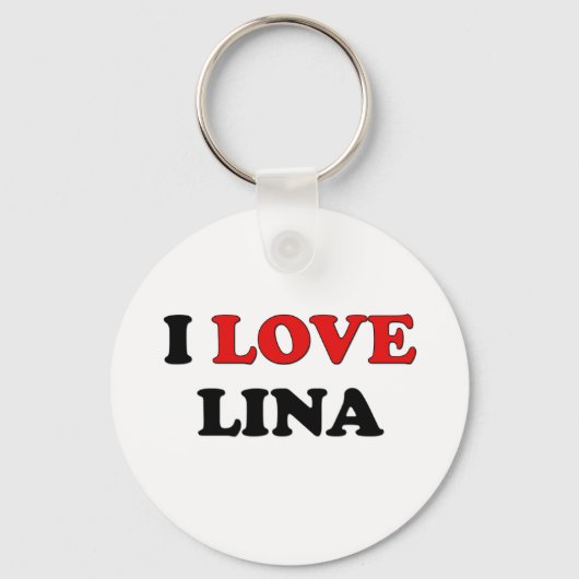 I Love Lina Sleutelhanger (Voorkant)