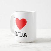 I love linda koffiemok (Voorkant links)