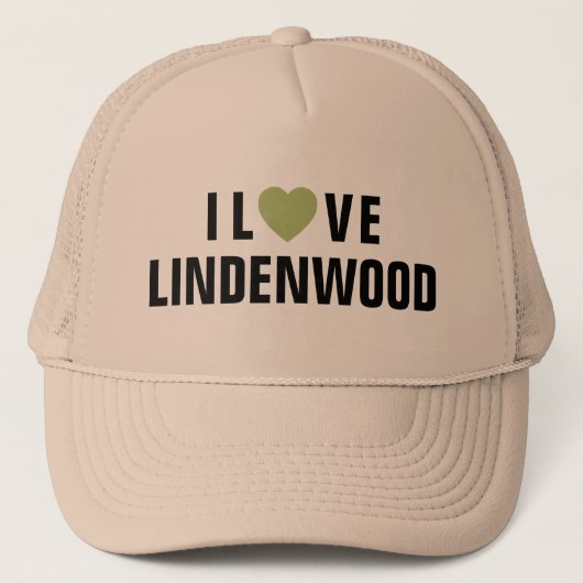 I Love Lindenwood™ Trucker Hat Pet (Voorkant)