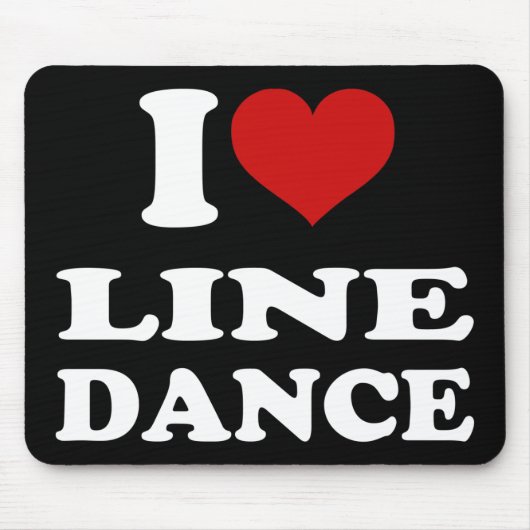 I Love Line Dance Muismat (Voorkant)
