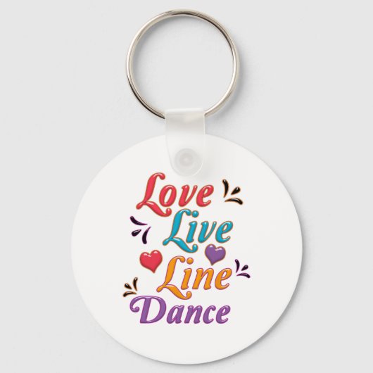 I Love Line Dance Sleutelhanger (Voorkant)