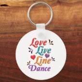 I Love Line Dance Sleutelhanger (Voorkant)