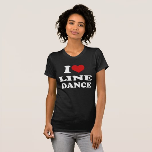 I Love Line Dance T-shirt (Voorkant volledig)