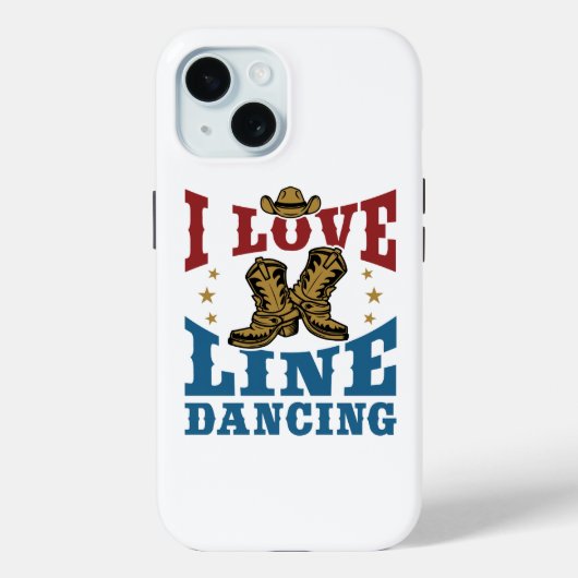 I Love Line Dancing Case-Mate iPhone Case (Achterkant)