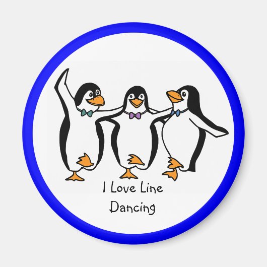 I Love Line Dancing Magneet (Voorkant)