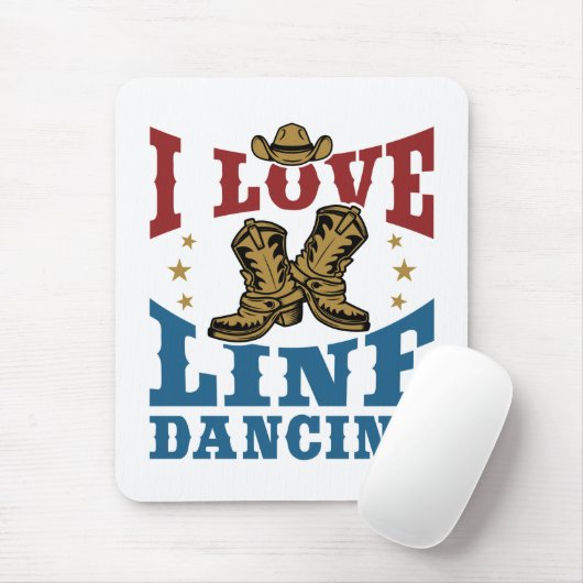 I Love Line Dancing Muismat (Met muis)
