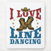 I Love Line Dancing Muismat (Voorkant)