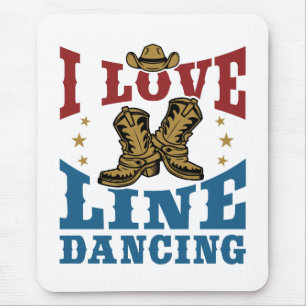 I Love Line Dancing Muismat