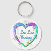 I Love Line Dancing Sleutelhanger (Voorkant)