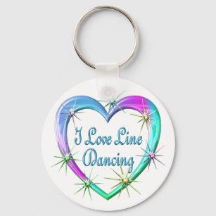 I Love Line Dancing Sleutelhanger