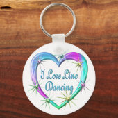 I Love Line Dancing Sleutelhanger (Voorkant)