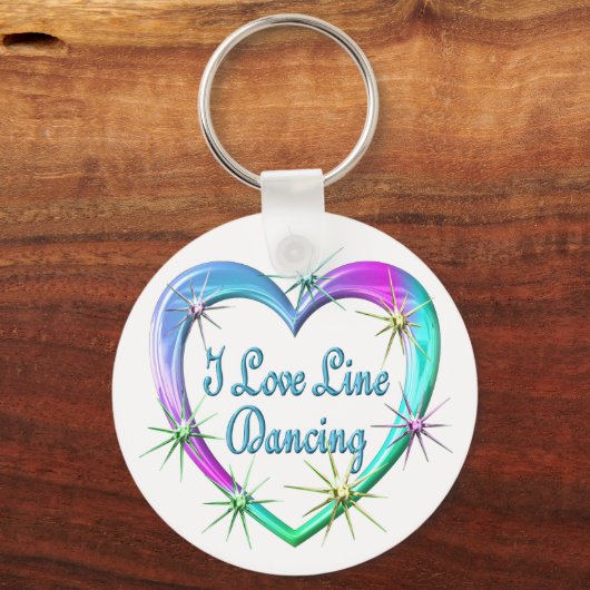 I Love Line Dancing Sleutelhanger (Voorkant)