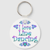 I Love Line Dancing Sleutelhanger (Voorkant)