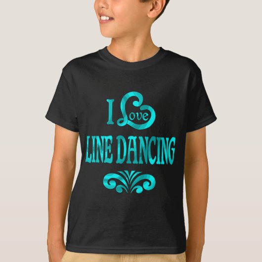 I Love Line Dancing T-shirt (Voorkant)
